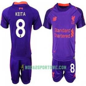 Koszulka Liverpool KEITA 8 Dziecięcy Wyjazdowe Stroje Piłkarskie 2018-2019 Krótki Rękaw